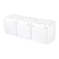 JUNIOR biały Gn.potrój. IP54 GHE-3 kl.biała KARLIK