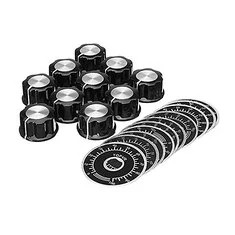 Zestaw 10 pokręteł potencjometrów MF-A03 z tarczą skali 0-100 oraz cyfrowym potencjometrem