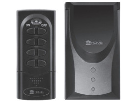 Gniazdo bezprzewodowe sterowane pilotem "EL-HOME" RCS-33C8-3600W (1V1) kolor czarny C81H133 EURA-TECH