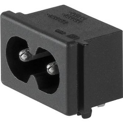 Złącze IEC IEC C8 Męski 2.5A Prosty PCB Schurter