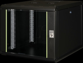 DN-19 09U-6/6-SW 19" wall-mounted housing, 9U, 600 mm depth, black