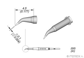 Grot C115118 do rączek JBC NT115, AN115 i NP115