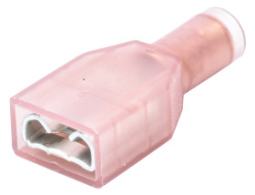 Konektor płaski Żeński 6.35 x 0.81mm długość 21.6mm Izolacja: Izolowane Cyna