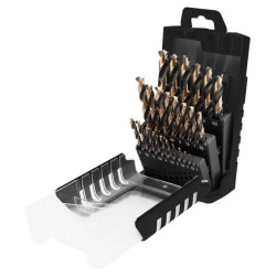 Wiertła do metalu HSS-CNC, 124, Pro-Tec, 1.0 - 13.0 mm 55H090 /zestaw 25szt./