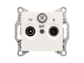 SEDNA Gniazdo antenowe R/TV/SAT (8dB) przelotowe kremowy SDN3501223 SCHNEIDER ELECTRIC