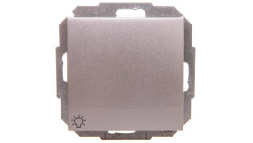 Sentia Przycisk Zwierny “Światło“ 10A Srebrny Połysk 1413-56