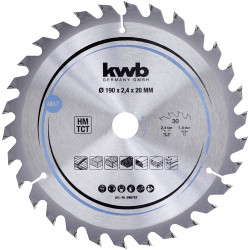 kwb 586757 Circular Saw Blade Carbide-tipped 190x20mm fast clean cuts