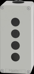 XAPD3504 Empty housing, metal, gray, 4 command points 22 mm