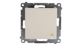 Simon 54 Łącznik Krzyżowy, Szybkozłącza, Kremowy Dw7.01/41