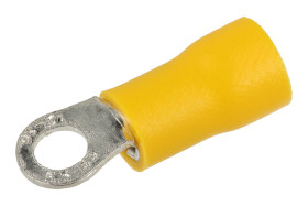 Końcówka; M4; 4÷6mm2; oczkowa; izolowany; 01103-RVS5.5-4; żółty; proste; na przewód; cynowane; zaciskany