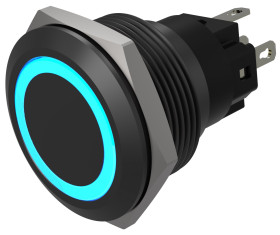 Nasadka przełącznika Chwilowy 1-stykowe, 1-stykowe średnica wycięcia 22mm Montaż wpuszczany EAO