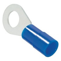 KKO-6B/5 Konektor oczkowy w izolacji niebieskiej - oczko 6mm, przewód: 1.5-2.5mm2 - kpl. 5 szt