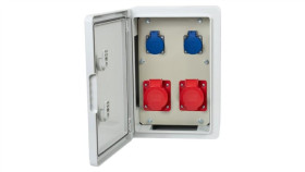 Rozdzielnica Budowlana Rb-250 - Gniazda 2X16a 5P, 2X230v