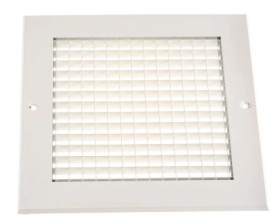 Kratka, Biały, Aluminium, 200 x 200mm 32mm
