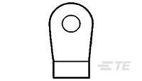 Zacisk oczkowy Ø 10mm nieizolowany średnica wew 4.57mm TE Connectivity