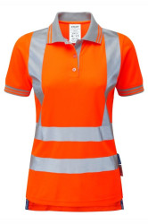 Polshirt Ladies Orange GORT With Reflect