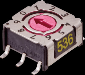 201001 Encoder switch - 16 Pos, SMD, Hexa