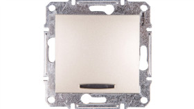 Sedna Łącznik Jednobiegunowy 10Ax Z Podświetleniem Led Satyna Sdn1400168