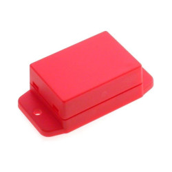 Obudowa 50x36, h=22mm ABS, UL94HB, z mocowaniem, czerwona