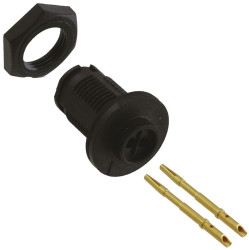 Złącze wielostykowe przemysłowe 2-pinowe, panelowe Gniazdo Switchcraft