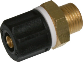 Hose screw fitting, L 24 mm, brass, for 6 x 1 tubing, 50.046