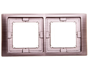 Simon Basic Neos Ramka podwójna IP44 tytanowy BMRC2B/052