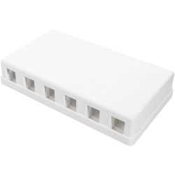 Digitus DN-93705 6 ports patch panel 1 U unequipped black metal
