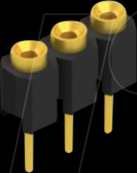 MK 01 3 G Socket, 1-row, 1 x 3 - 2.54 mm