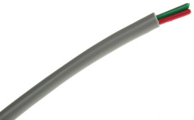 RS PRO Kabel do transmisji danych Not Found 1 -parowy 0.64 mm² Polichlorek winylu 100 m Szary
