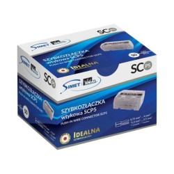 IDEALNA Szybkozłączka 5x 0,75-4mm2 uniwersalna bezhalogenowa (na drut / na linkę) 450V/24A SCP5 SIMET 50szt.