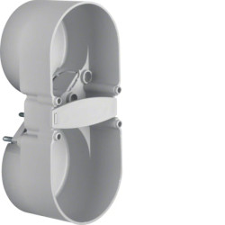 Integro Flow Puszka podtynkowa podwójna szara 109x49x37mm 9191501