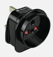 W250GB-G250UU-TB Wtyk AC brytyjski UK - gniazdo AC uniwersalne (PL, Niemcy, Australia, USA, Włochy, Dania) (czarny)