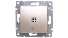 Vena Przycisk /Światło/ Z Podświetleniem Satyna 525013