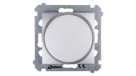 Simon 54 Sygnalizator Świetlny Led Białe Światło Srebrny Mat Dss1.01/43