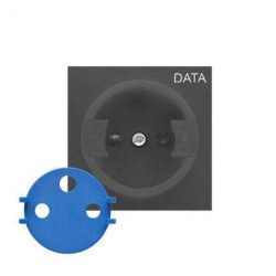 Simon 55 Pokrywa gniazda wtyczkowego pojedynczego z kluczem DATA do: SGZ1CM/ SGZ1M Grafitowy mat TGD1ZP/116
