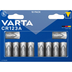 Varta 6205301461 Camera Battery CR123A Lithium 1430 mAh 3V 10pcs Long Life
