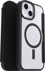 Otterbox React Futerał booklet Apple iPhone 17e, iPhone 16e, iPhone 15, iPhone 14, iPhone 13 przeźroczysty, czarny Ładow