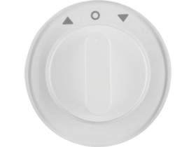 BERKER R.1/R.3 Płytka czołowa z pokrętłem do wyłącznika żaluzjowego obrotowego biały 1080208900 HAGER