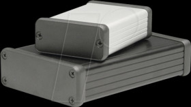 1455N1202BK profile housing, 1455 N, 120 x 103 x 53 mm, black anodized