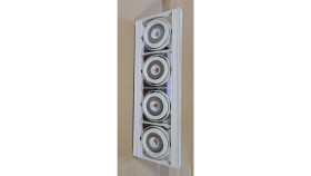 Oprawa Zwieszana Prostokątna Biała 4X17w/840 4Xar111 Led Flash 1S Relco