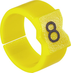 Oznacznik kablowy TE Connectivity STD12Y-P 4-1768045-0, polioksymetylen, 4.50 do 6 mm, 30 szt.