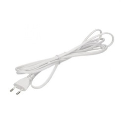 Przewód przyłączeniowy, wtyczka EURO 2P, 2x0,75mm2, 1,9m, biały,OR-AE-13286/W/1,9M