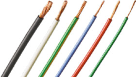 PVC-switching strand, highly flexible, Cableline, 2.5 mm², 651 x 0.07 mm, green/yellow, outer Ø 3.6 mm, 60.7012-10020