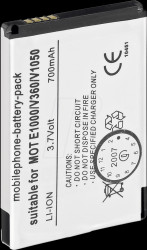 700mAh Li-ion MOTOROLA E1000/V360/V1050