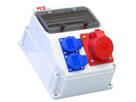 Rozdzielnica budowlana RB 9M gniazda 1x16A/5 2x250V IP54 ECOLINE 90EKO007 PCE