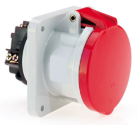 Gniazdo tablicowe proste 63A 4p 400V 6h IP44 134