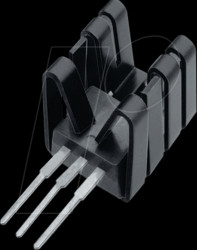FK 242 SA 220 O Heat sink 15.2mm 26 K/W black anodised