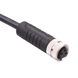 3 Way M8 Prewired Female Industrial Circular Connector IP67 3A
