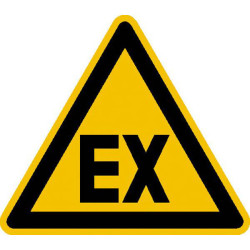 SafetyMarking 21.0253 Caution Sign EX Explosive Atmosphere 200mm Film