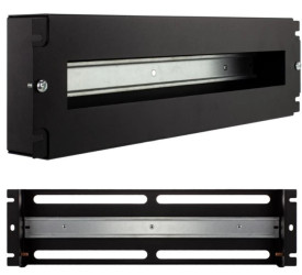 GT Networks Panel 19 3U dystrybucji z szyną DIN czarny